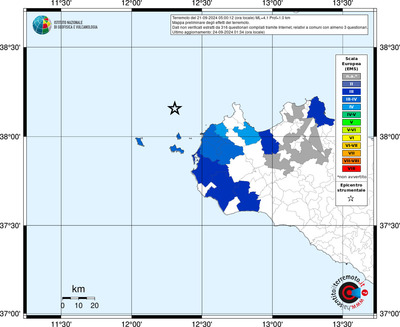 Mappa EMS riferita ai limiti comunali