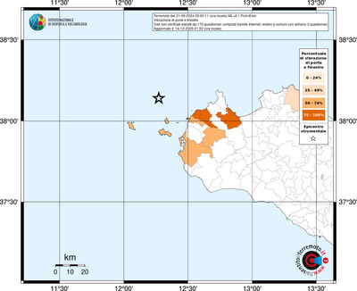Mappa territorio comunale con almeno 3 questionari