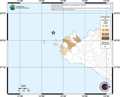 Mappa territorio comunale con almeno 3 questionari