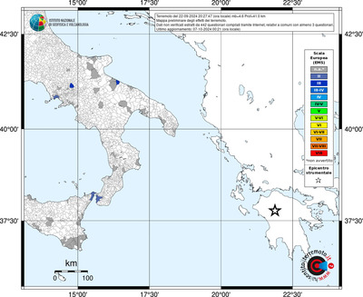 Mappa EMS riferita ai limiti comunali