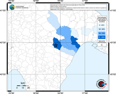 Mappa territorio comunale con almeno 3 questionari