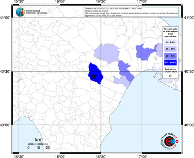 Mappa territorio comunale con almeno 3 questionari