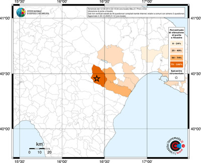Mappa territorio comunale con almeno 3 questionari