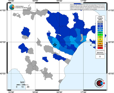 Mappa EMS - territori comuni