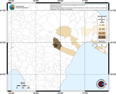 Mappa territorio comunale con almeno 3 questionari