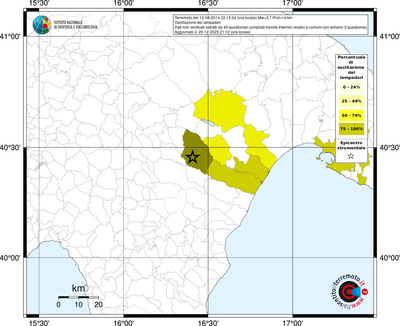 Mappa territorio comunale con almeno 3 questionari
