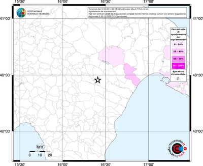 Mappa territorio comunale con almeno 3 questionari