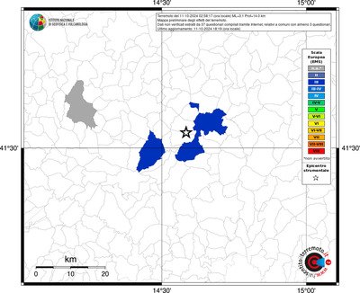 Mappa EMS riferita ai limiti comunali