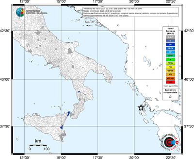 Mappa EMS riferita ai limiti comunali