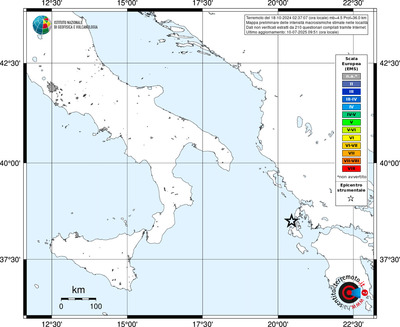 Mappa EMS - territori delle località
