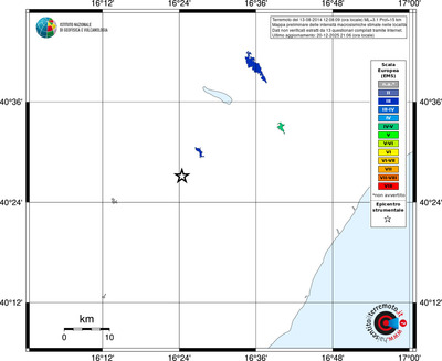 Mappa EMS - territori località