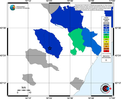 Mappa EMS - territori comuni