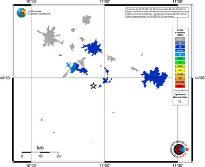 Mappa EMS - territori località