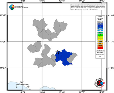 Mappa EMS - territori comuni