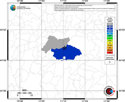 Mappa EMS riferita ai limiti comunali