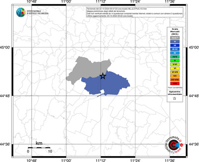 Mappa MCS riferita ai limiti comunali