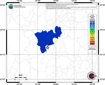 Mappa EMS riferita ai limiti comunali