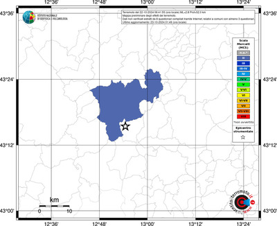 Mappa MCS riferita ai limiti comunali