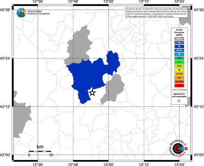 Mappa EMS - territori comunali