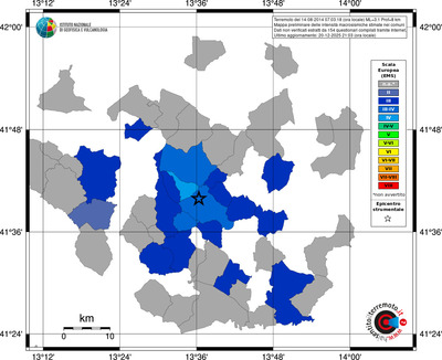 Mappa EMS - territori comuni