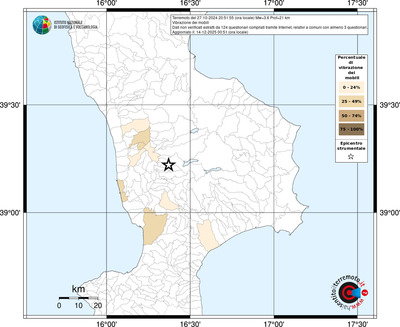 Mappa territorio comunale con almeno 3 questionari