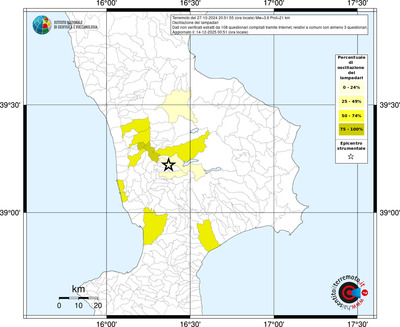 Mappa territorio comunale con almeno 3 questionari