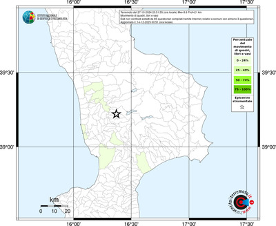 Mappa territorio comunale con almeno 3 questionari