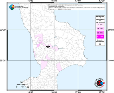 Mappa territorio comunale con almeno 3 questionari