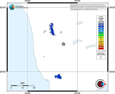 Mappa EMS - territori località