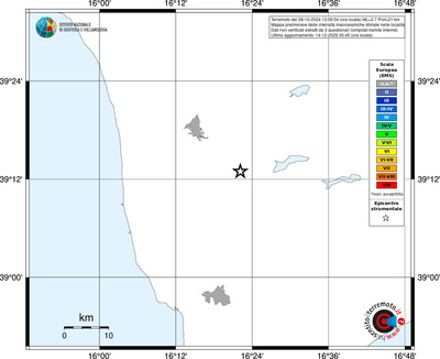 Mappa EMS - territori località
