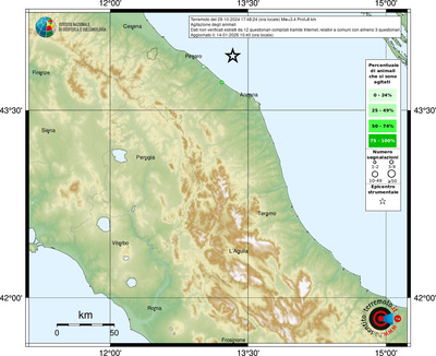 Mappa comuni con almeno 3 questionari