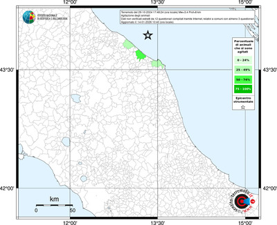 Mappa territorio comunale con almeno 3 questionari