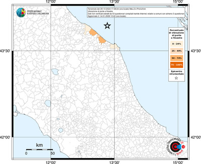 Mappa territorio comunale con almeno 3 questionari