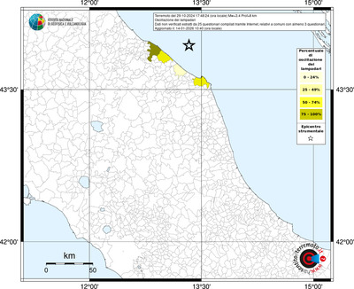 Mappa territorio comunale con almeno 3 questionari