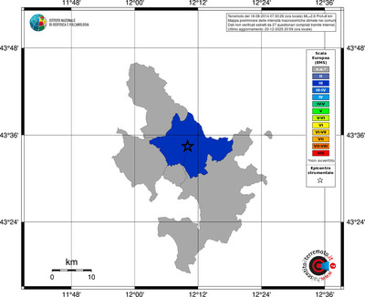 Mappa EMS - territori comuni