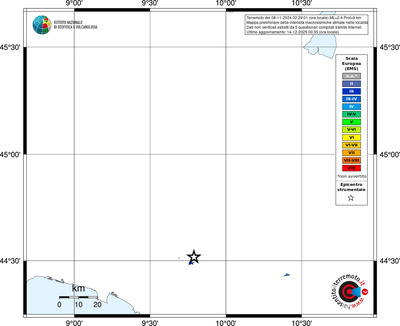 Mappa EMS - territori località