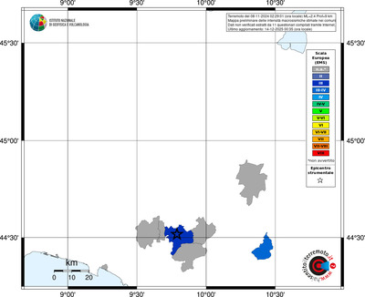 Mappa EMS - territori comuni