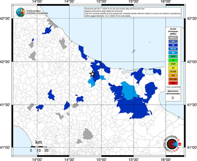 Mappa EMS riferita ai limiti comunali