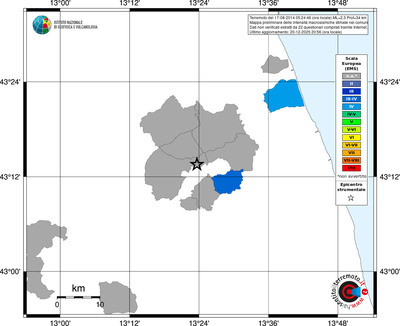 Mappa EMS - territori comuni