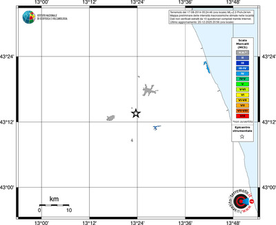 Mappa MCS - territori località
