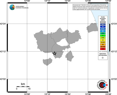 Mappa EMS - territori comuni