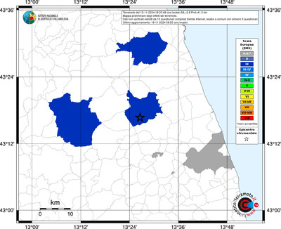 Mappa EMS riferita ai limiti comunali