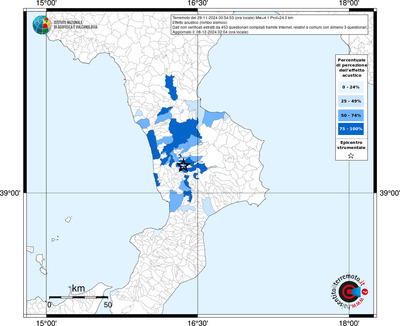 Mappa effetto tematico riferita ai limiti comunali