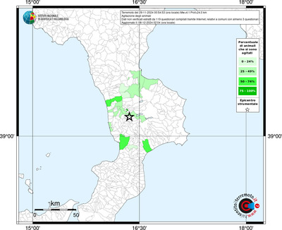 Mappa effetto tematico riferita ai limiti comunali