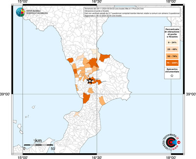 Mappa effetto tematico riferita ai limiti comunali