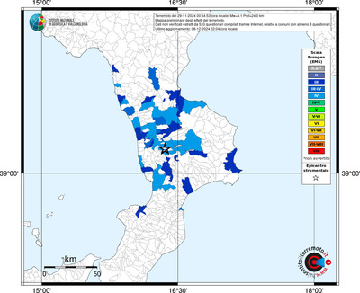 Mappa EMS riferita ai limiti comunali