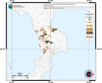 Mappa effetto tematico riferita ai limiti comunali