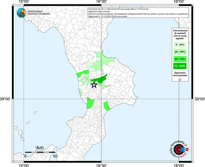 Mappa territorio comunale con almeno 3 questionari