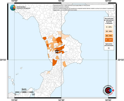 Mappa territorio comunale con almeno 3 questionari