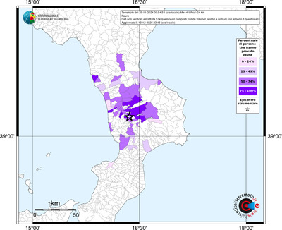 Mappa territorio comunale con almeno 3 questionari